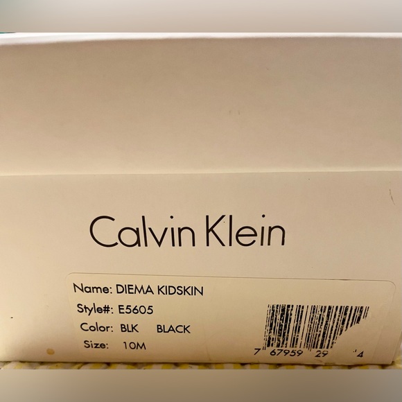 🖤 NWT Calvin Klein DIEMA KIDSKIN Black Leather Flats 🖤 - Picture 3 of 6